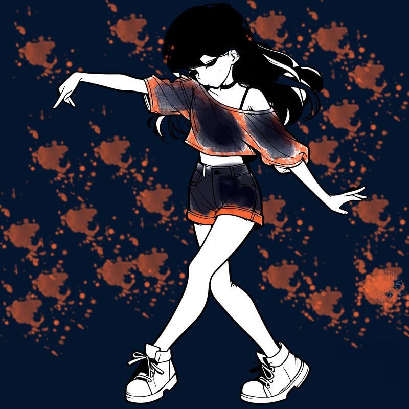realistic girl danceing