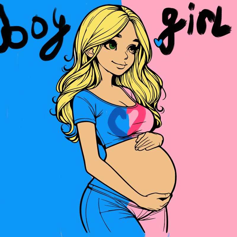 realistic pregnant girl