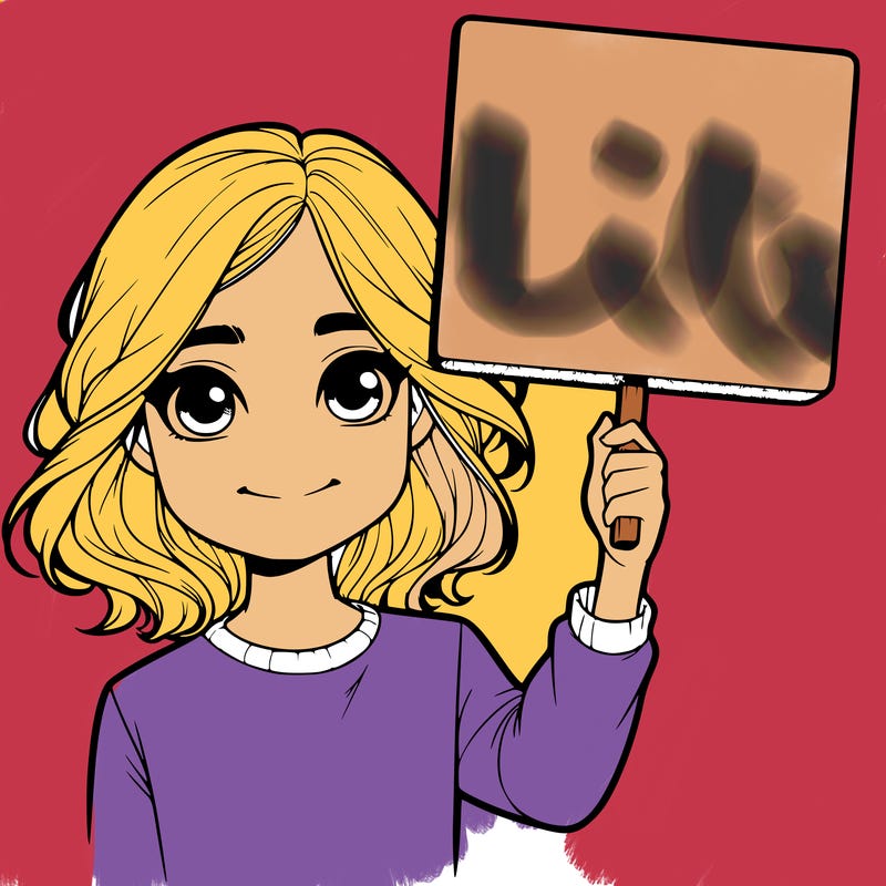 realistic girl holding up a sign