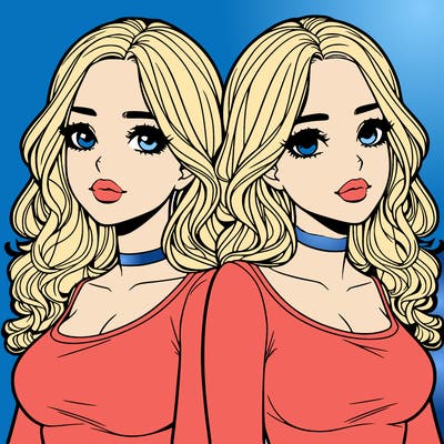 realistic twin sisters