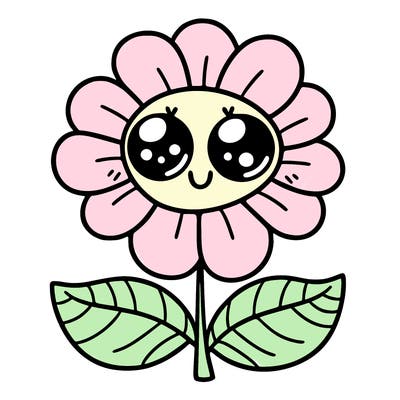 flower with eyes