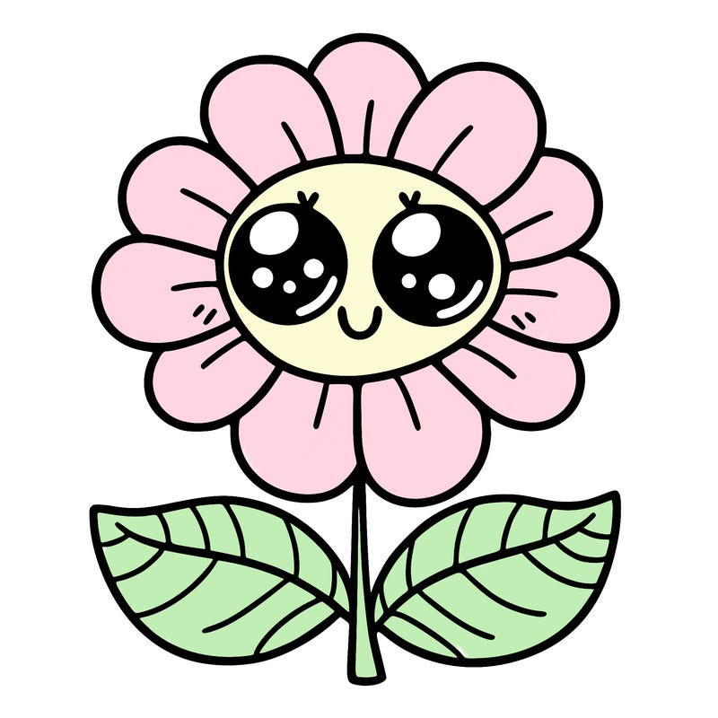 flower with eyes
