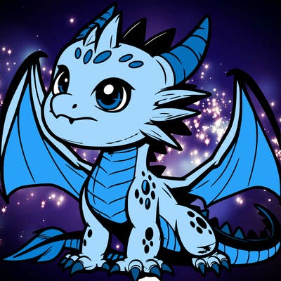fierce baby night dragon