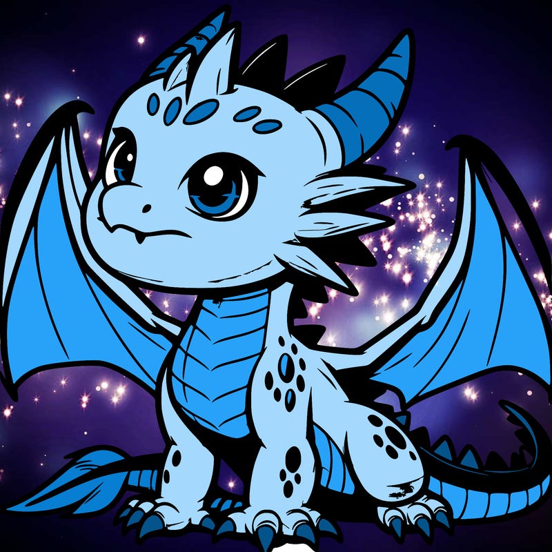 fierce baby night dragon