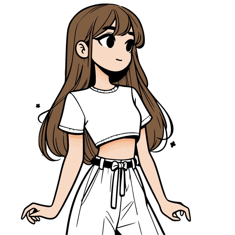 girl in a cute crop top