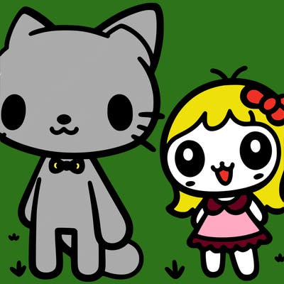 hello kitty and kuromi