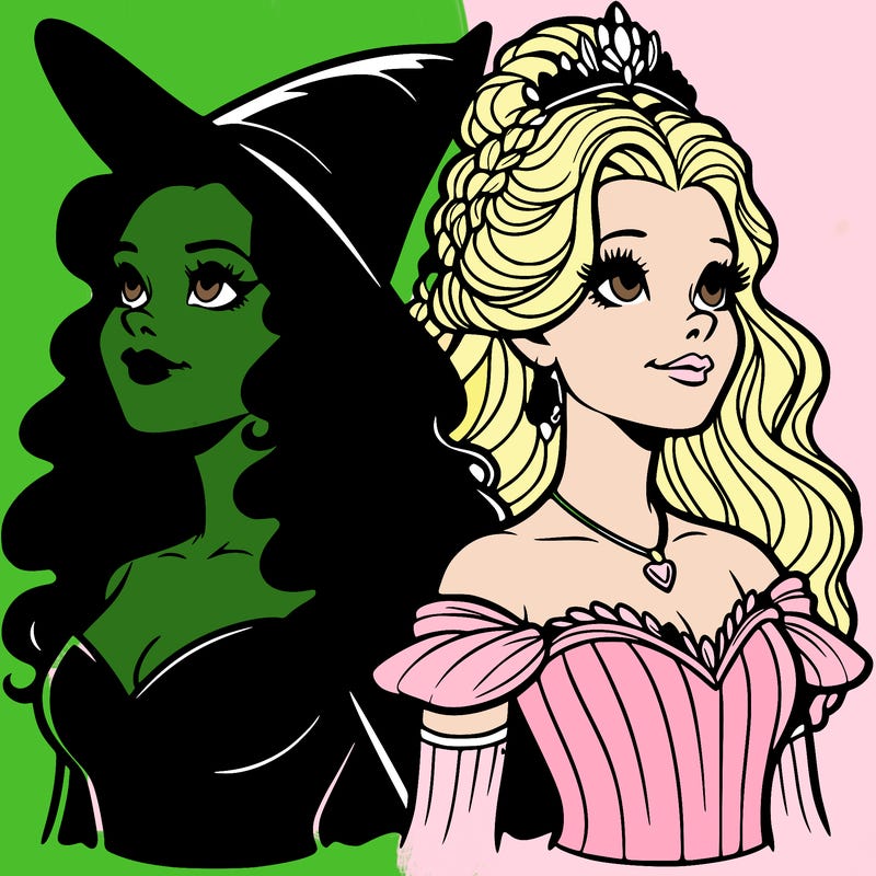 'elphaba and glinda (realistic)