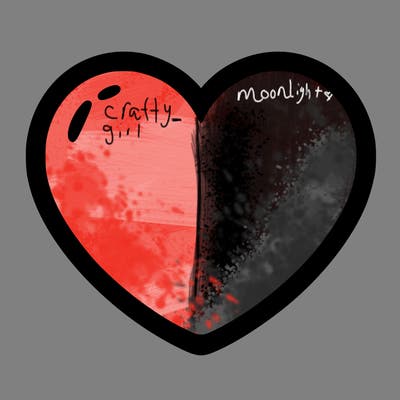 a blank heart
