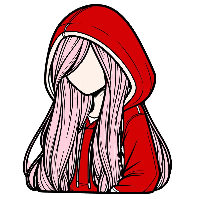 a girl who is wearing a hoodie with long hair