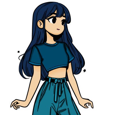 girl in a cute crop top