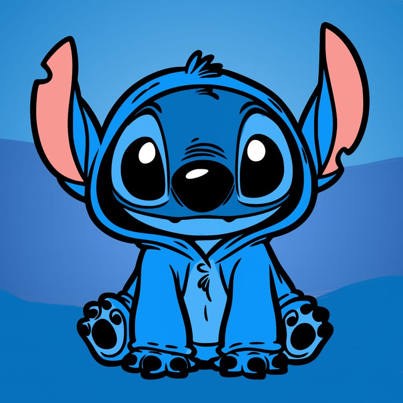 stitch in a dog costume