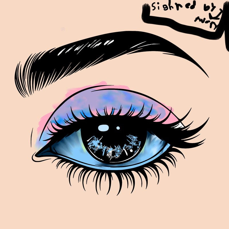 eye closed realistic