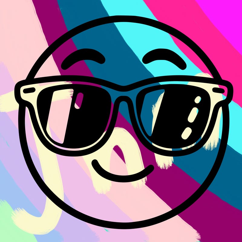 emoji with sunglasses