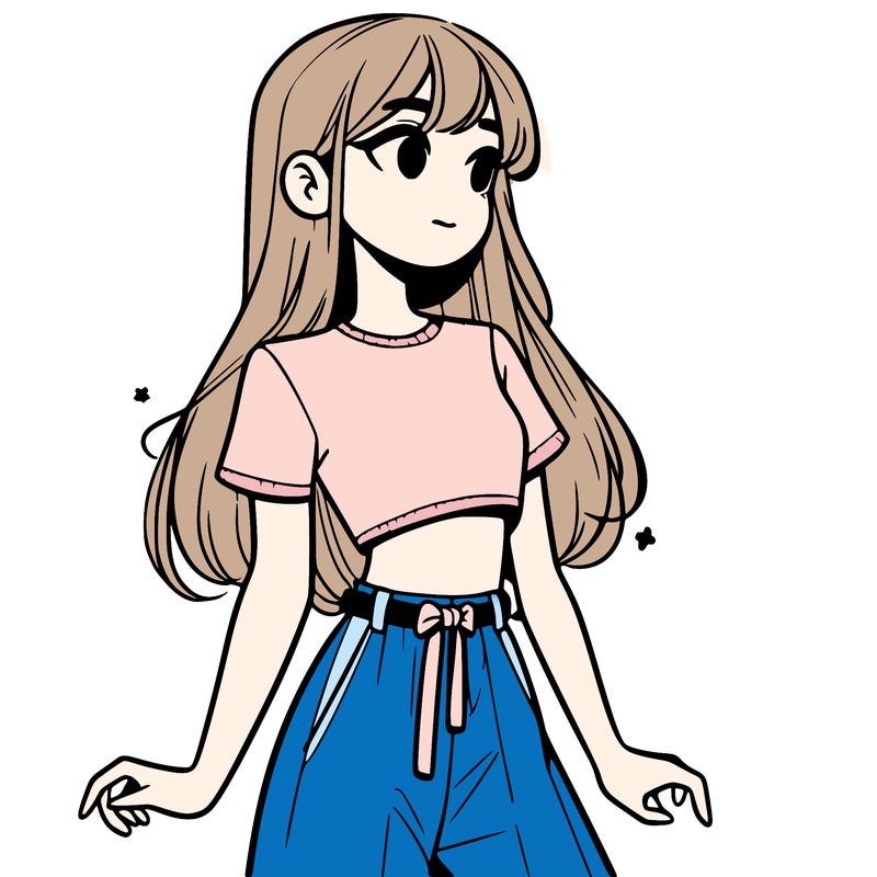 girl in a cute crop top