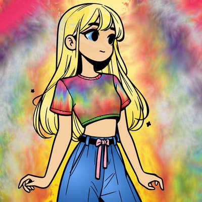 girl in a cute crop top