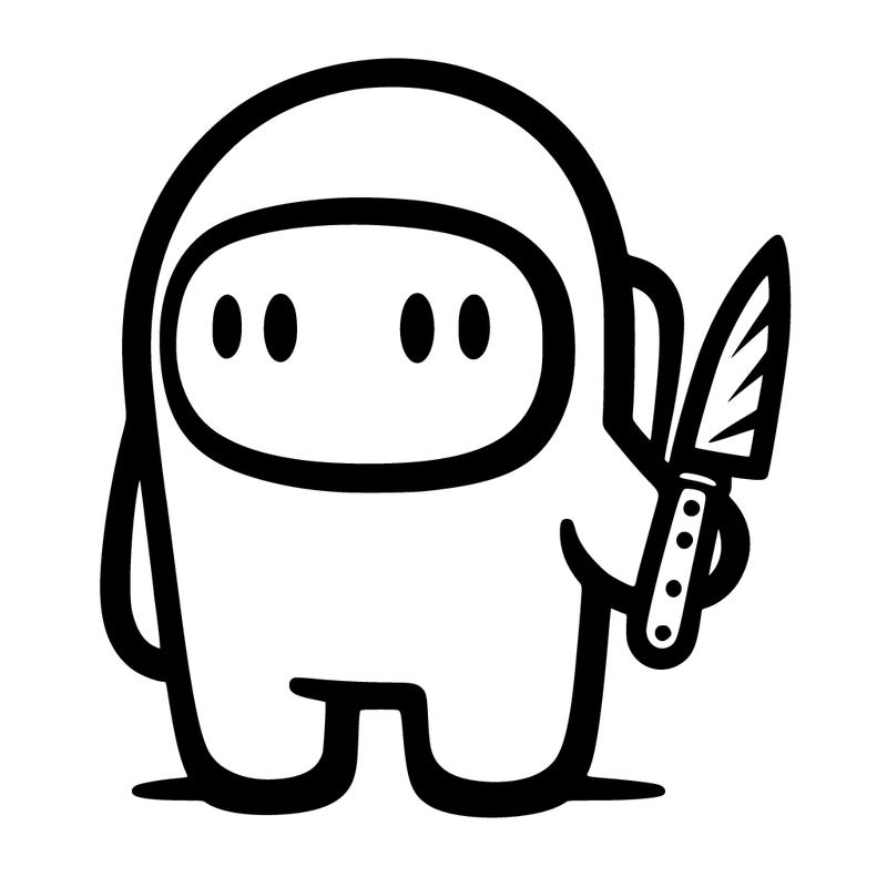 among us with a knife