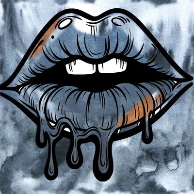 lips that look realistic and drip