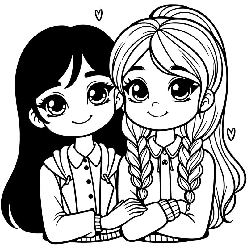 two girl best friends