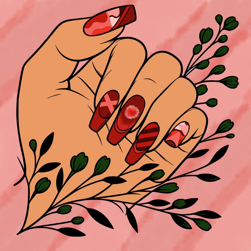 nails with french tip