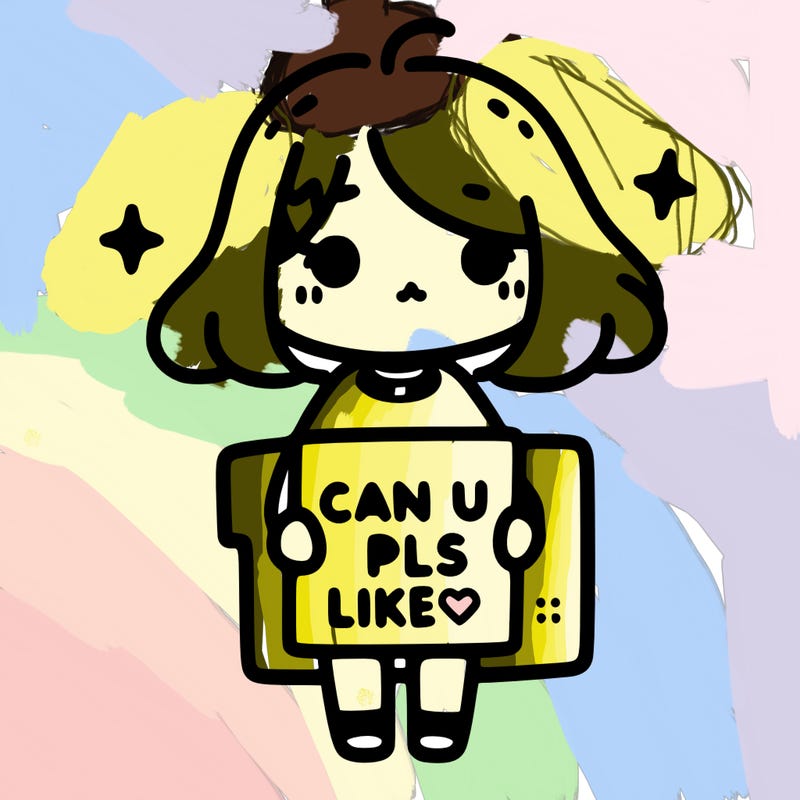 cute girl with sign saying can u pls like