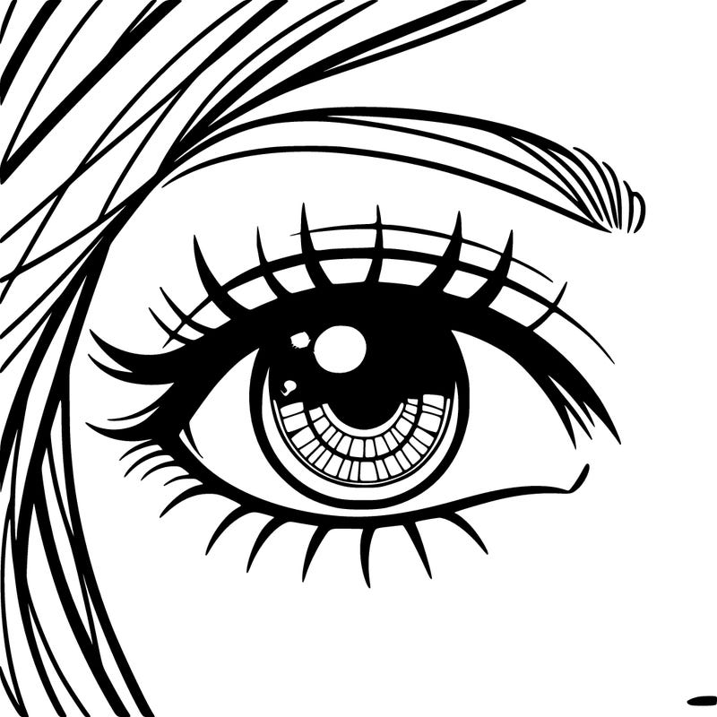 girl's eye