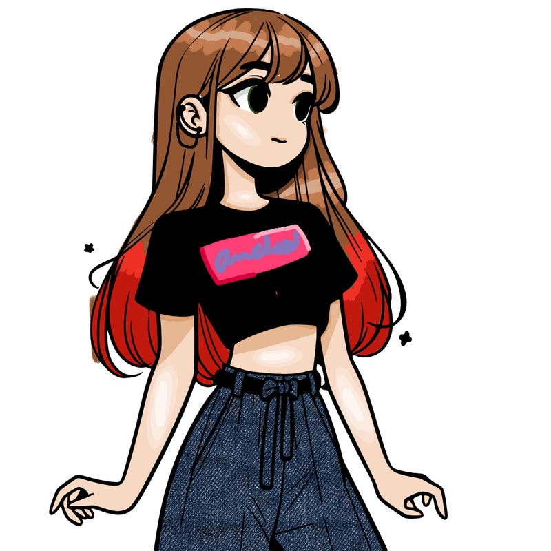 girl in a cute crop top