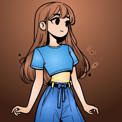 girl in a cute crop top