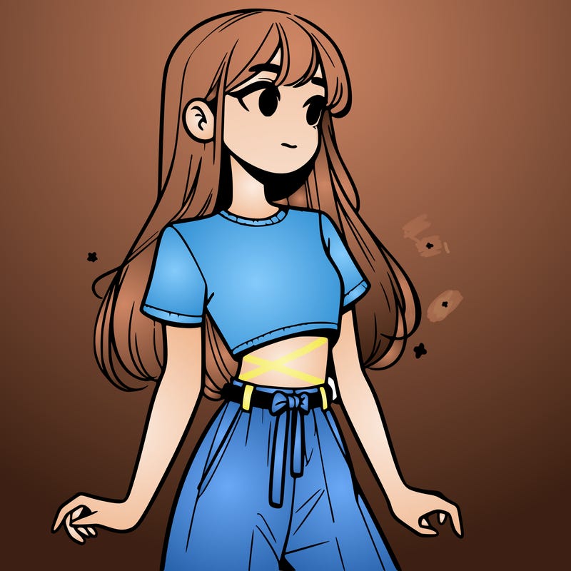 girl in a cute crop top