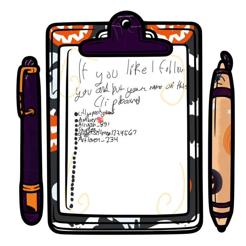 blank clip board with pen