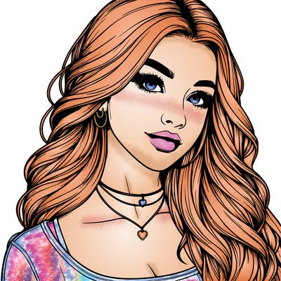 detailed realistic girl