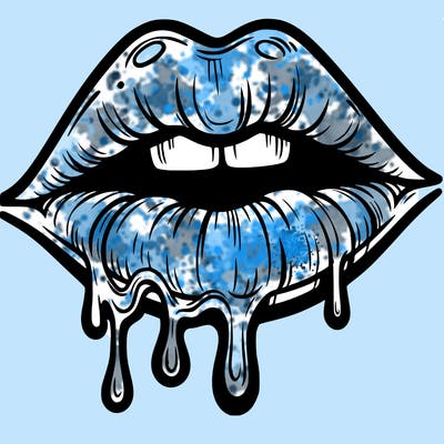 lips that look realistic and drip