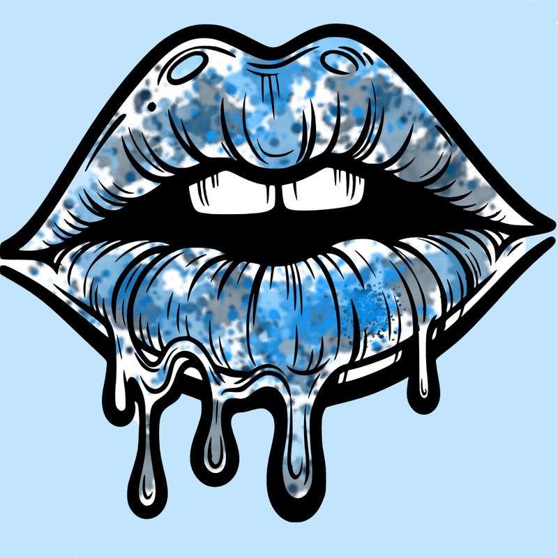 lips that look realistic and drip