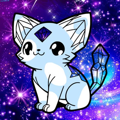 crystal kitten