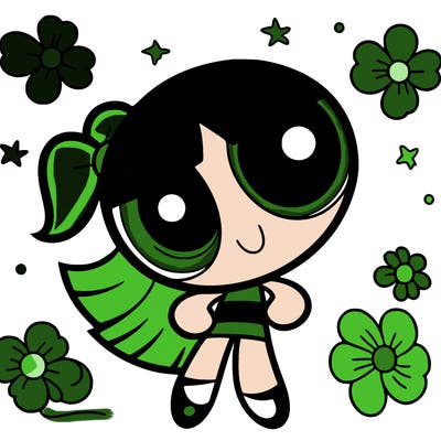 a powerpuff girl
