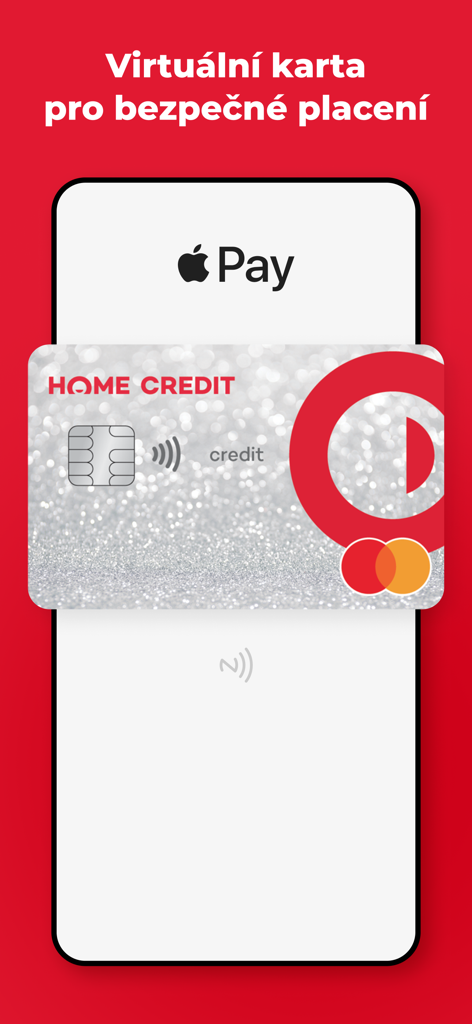 Home Credit CZ virtual card for Apple Pay secure mobile payments
