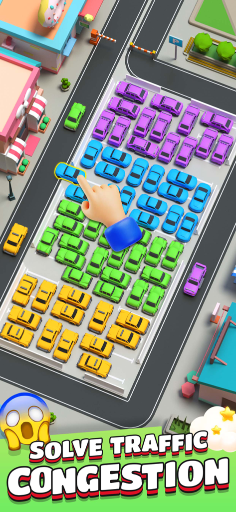 Car Out ™ - Risolvi la congestione del traffico liberando le auto da un parcheggio affollato in Car Out