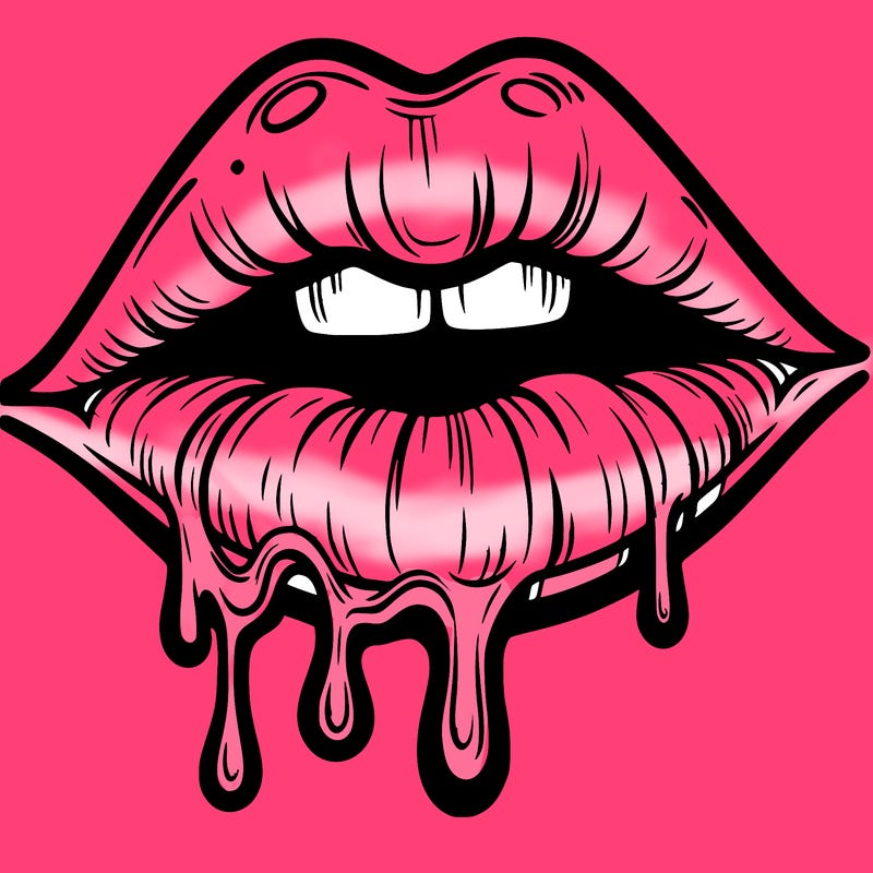 lips that look realistic and drip