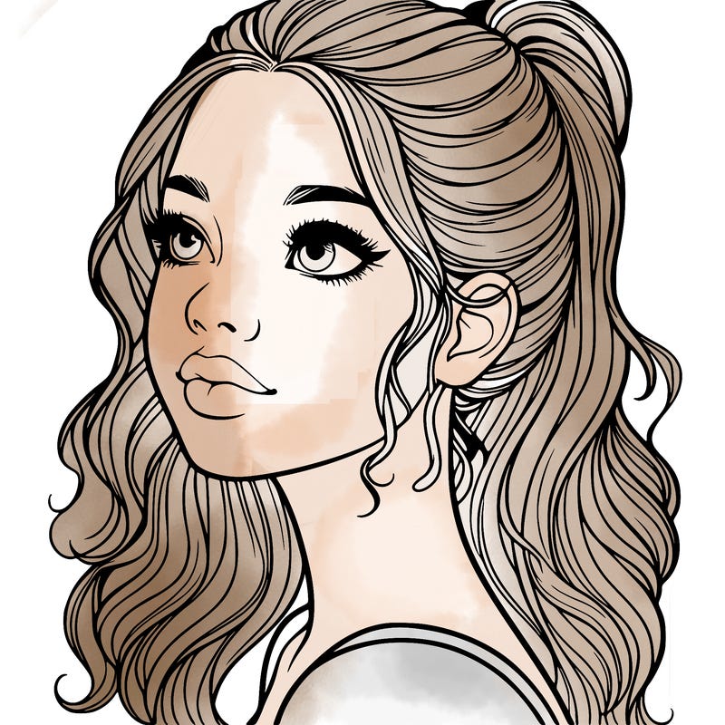 beautiful realistic girl