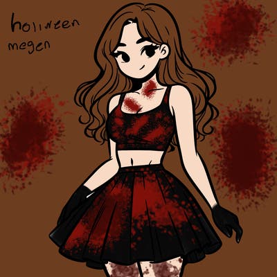 woman in a skirt and crop top