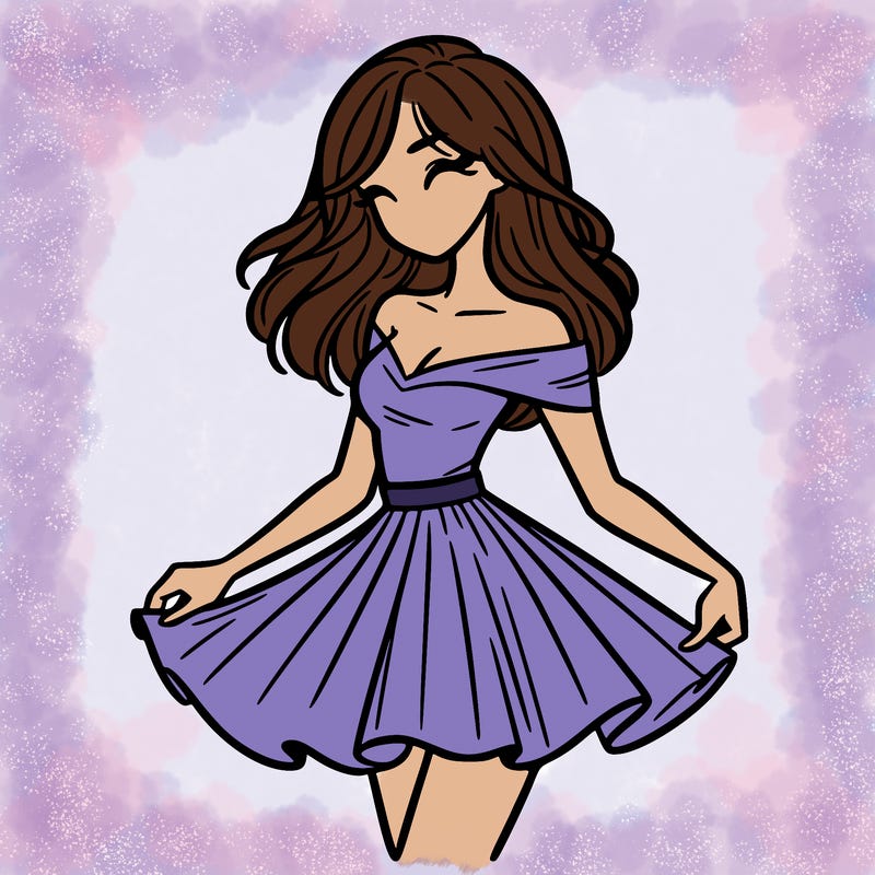 woman in skirt