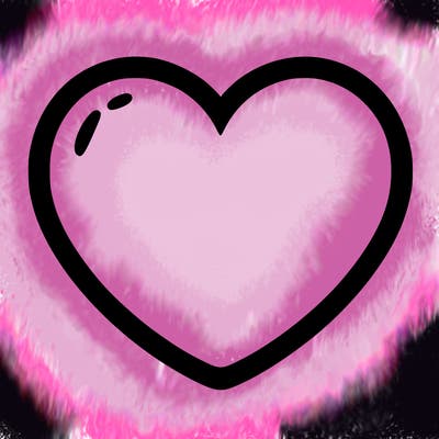 a blank heart