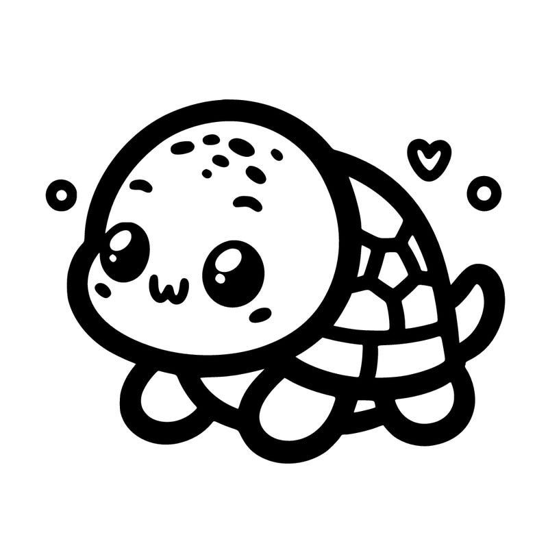 cute  easy baby turtle
