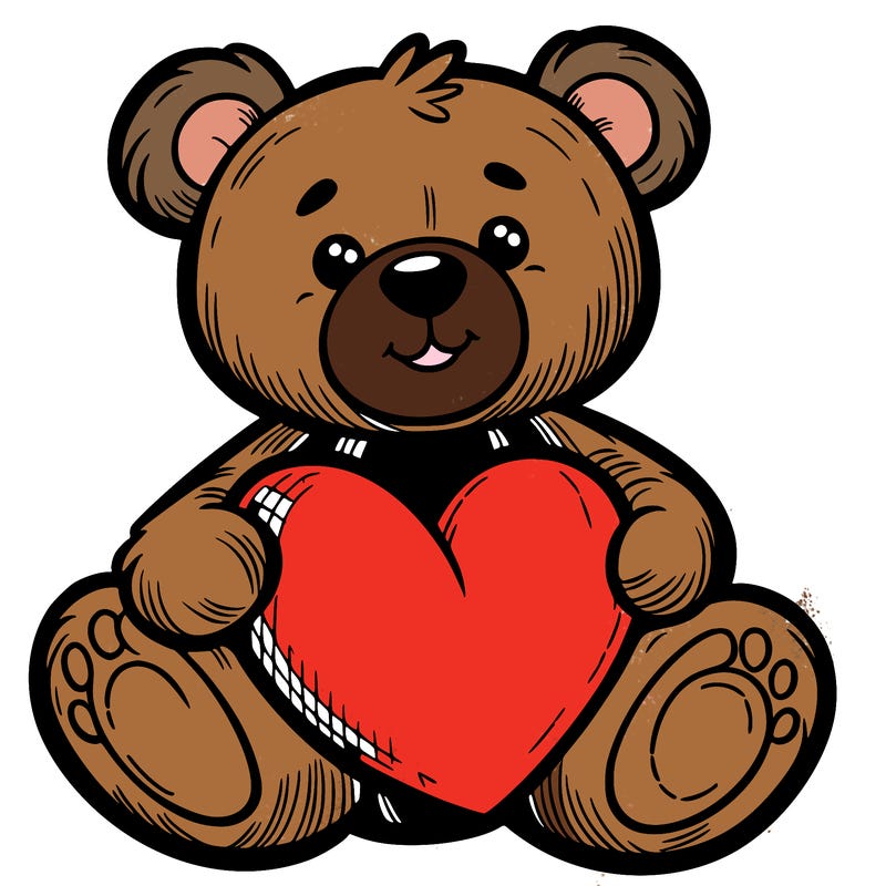 teddy bear a heart