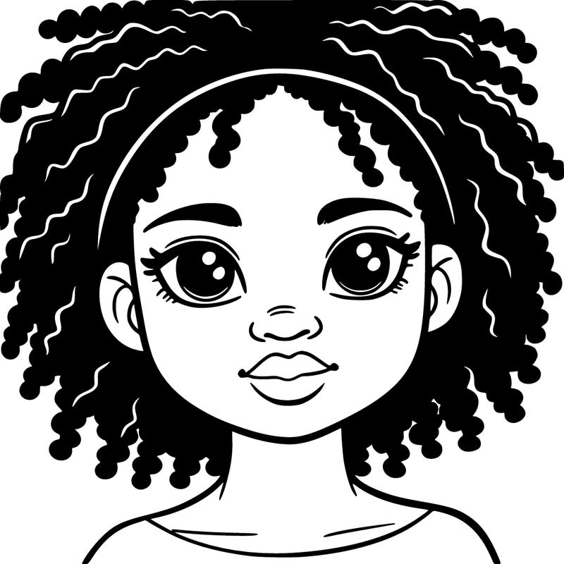 black girl face