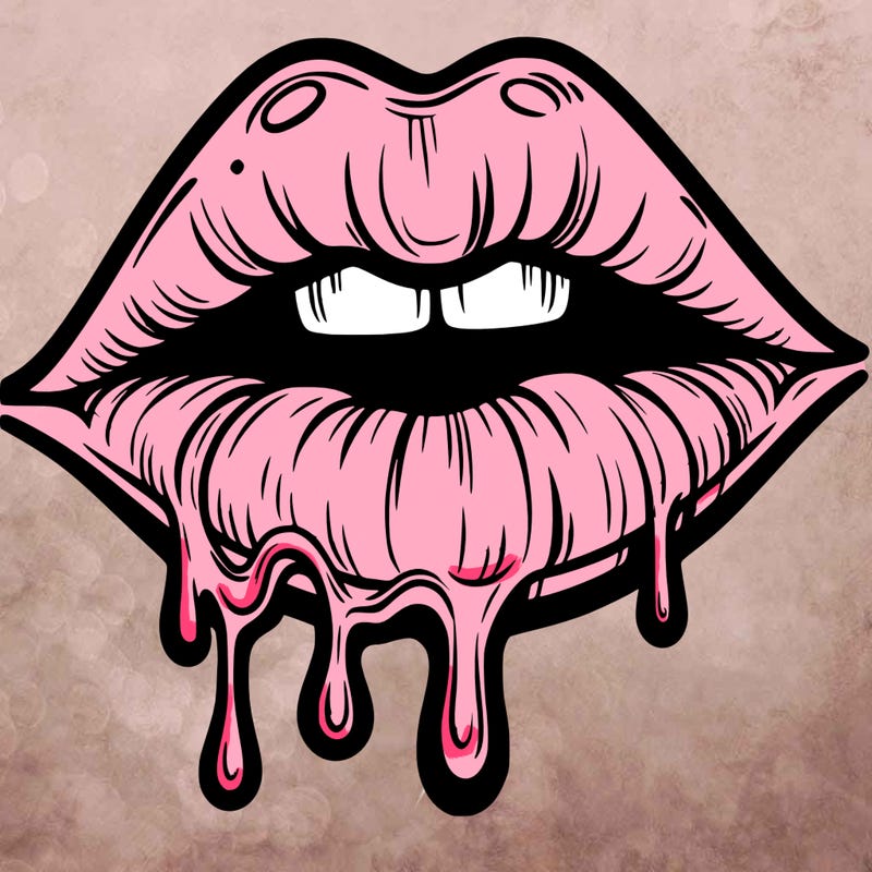 lips that look realistic and drip