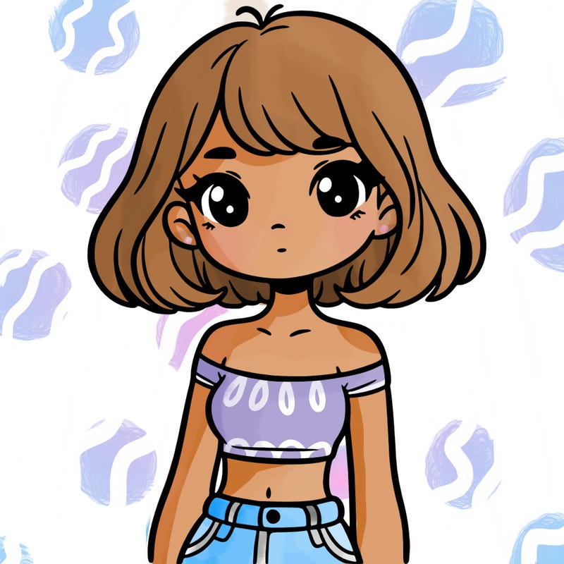 girl in a cute crop top