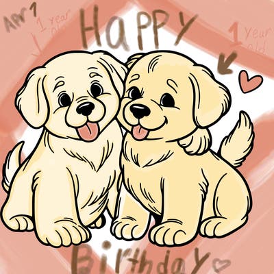 two dogs loving eachother