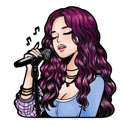 realistic female singer