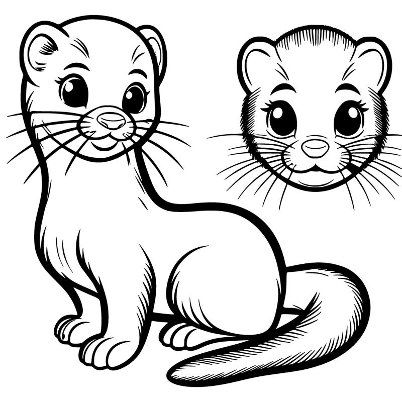 mink, big eyes, full body