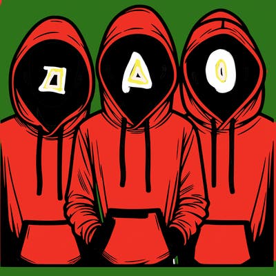 3 faceless people in  hoodies